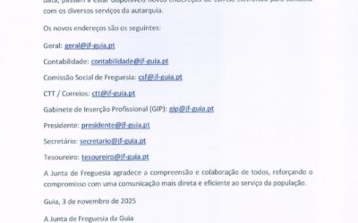 Comunicado – JF Guia